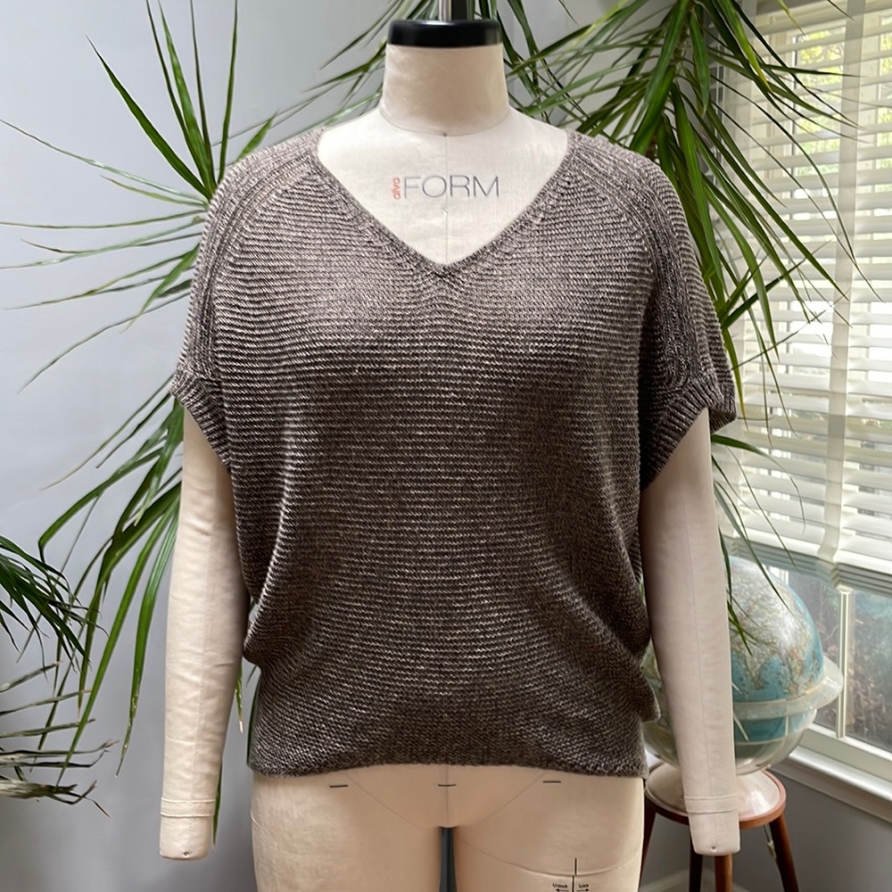 Eileen Fisher crochet sweater. Size S